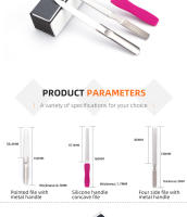 Barras De Esmalte De Acero Inoxidable Para Manicura Espátulas De Uñas Gruesas Archos De Uñas Gris Herramienta De Pulido De Uñas - details 4