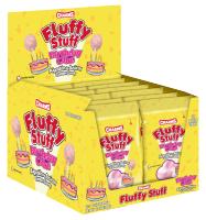Algodón de Azúcar "Fluffy Stuff - Pastel de Cumpleaños" - Paquete de 12 bolsas - 28g - Sabor a Vainilla - Regalo Festivo y Dulce - details 0