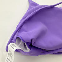 Sujetador De Fitness Para Mujer En Color Sólido Con Espalda Cruzada Y Holes Con Almohadillas De Pecho Top Deportivo De Gimnasio Push Con Cuatro Strapas - details 14