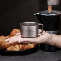 Taza De Camping De Titanio Boundless Voyage Doble Pared Mini Para Café 100m Ti3085D Resistente Al Agua Hervida Sin Desgaste - details 5