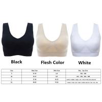 Sujetador De Deporte Para Mujer De Tallas Grandes Con Push-up Inalámbrico Y Shockproof Transpirable Con Tirantes Anchos - details 1