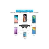 Soporte Móvil Coche, Soporte Telefónico Coche Gravity con Rotación 360 °, Universal Soporte Móvil Coche Compatible con iPhone,Samsung,Huawei, Xiaomi [4,7 ''at 6,8'' Pulseras]-Negro - details 4