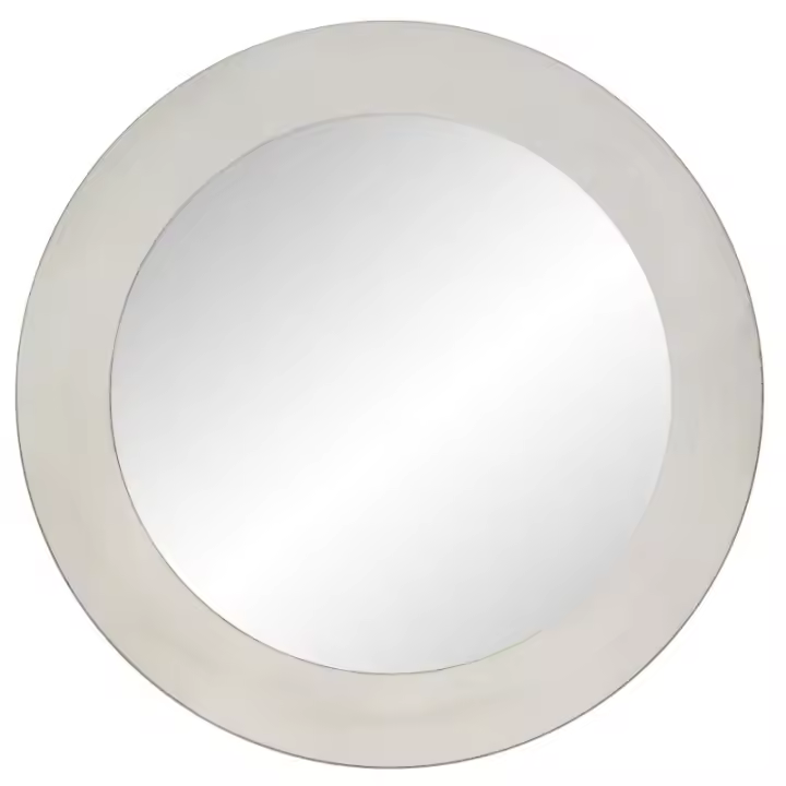 Espejo Redondo de Pared Fabricado en España - Ancho de moldura 10 cm - Acabado Artesanal - 1