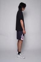 Shorts De Baloncesto Y Running Para Hombre 2023 Malla Transpirable Quick-Drying Estilo Casual Estampado De Llama Pantalones De Verano - details 15