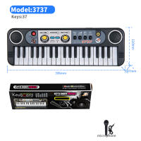 Teclado Musical Para Niños Mini Piano Electrónico Con Microfono Sintetizador 37 Teclas Juguete De Música Para Principiantes - details 7
