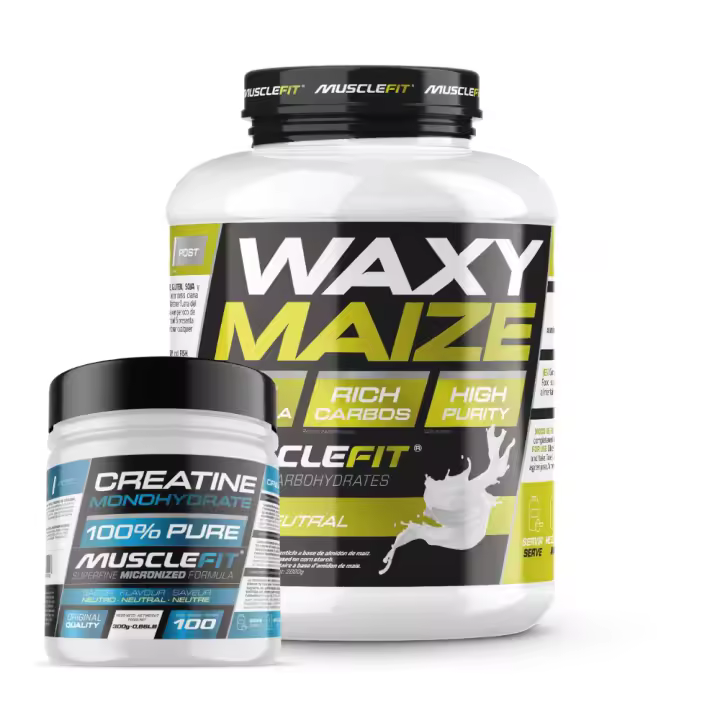 Pack Intra-Entreno Waxy Waize 2kg (varios sabores) + Creatina 300g (neutra) - Musclefit│MUSCLEVIP - 1