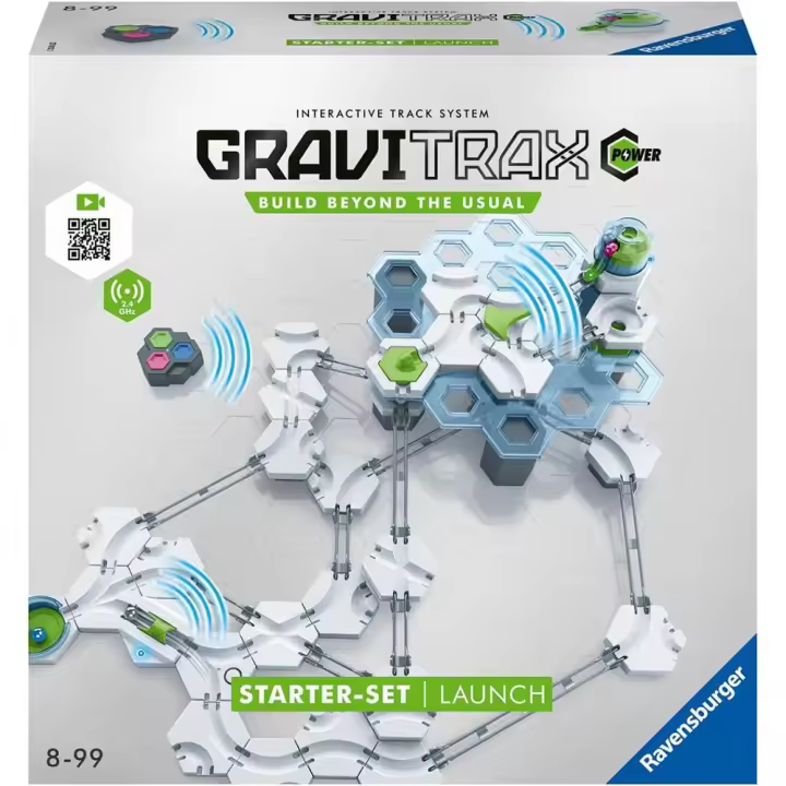 Ravensburger GraviTrax Power Starter Set Lanzamiento, 27013, canicas - 1