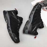 Zapatos De Senderismo De Cuero HIKEUP De Alta Calidad Duraderos Para Hombres Deportes Al Aire Libre Trekkng Subida Escalada Caza Zapatillas Negros Grises Caqui Tallas 40-45 - details 32