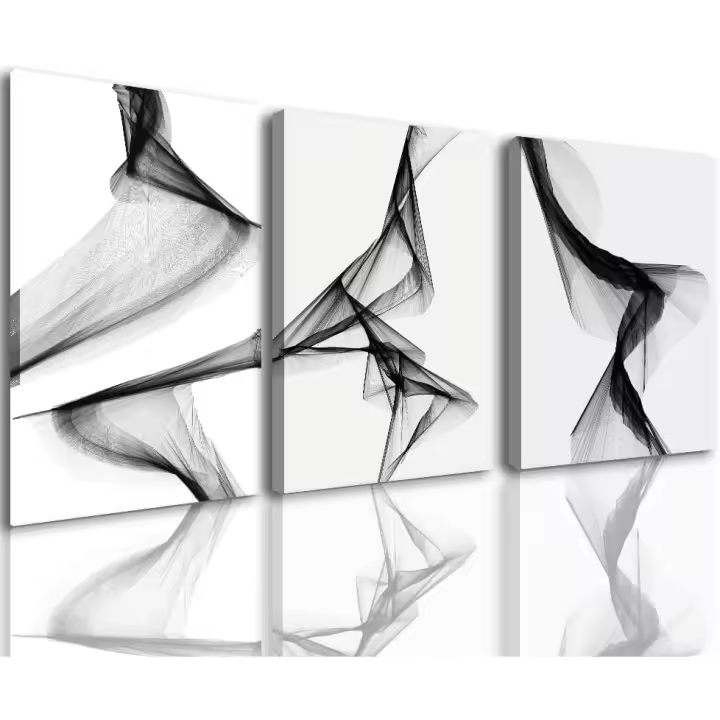Impresiones de Arte de pared, Arte de pared abstracto, Carteles de Exposición, Cuerpo Negro, Arte linear, Hojas, impresiones de Arte Bohemio, dormitorio, Sala de estar, decoración de pared tamaño: 30*40 cm - 1