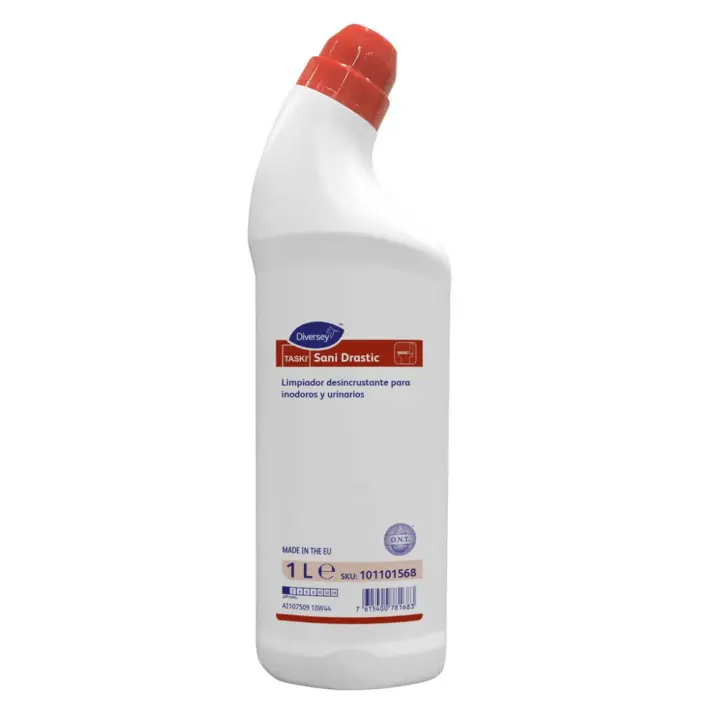 Limpiador WC Desincrustante Sani Drastic - El mejor limpiador de inodoros para eliminar cal, óxido y sarro - Marca Diversey - 1