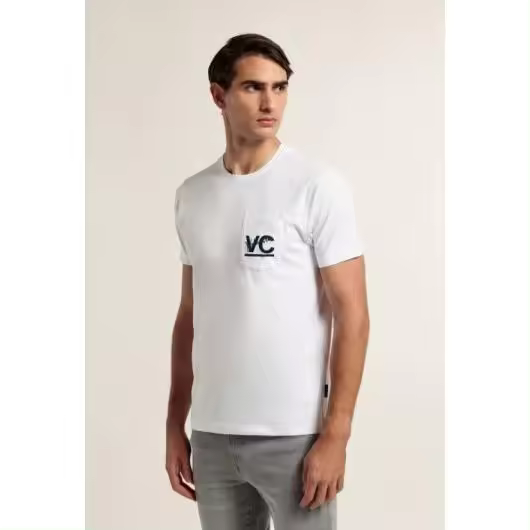 Camiseta bolsillo Valecuatro blanca - 1