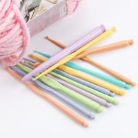 Kit De Agujas De Crochet De Plástico Con Mango Herramientas De Tejido DIY 12 Piezas/set Agujas De Crochet Para Manualidades Y Costura - details 3
