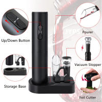 Juego De Abrevidrios Eléctricos Automáticos Con Corcho Y Batería Estoppers De Vaciado Aerator Y Cortador De Película Regalos - details 8