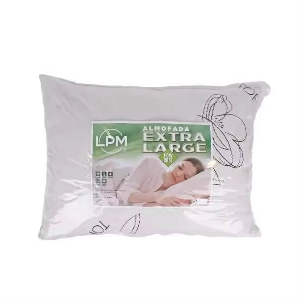 Almohada Extra Grande de Fibra Hueca | Tamaño 50x70 cm | Transpirable y Antiácaros - 1