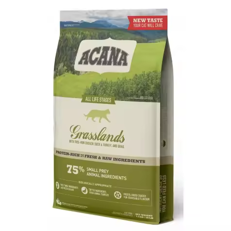 Acana Pienso Natural para Gatos Grasslands 4.5 Kg - Ingredientes Frescos Entregados Diariamente - 1