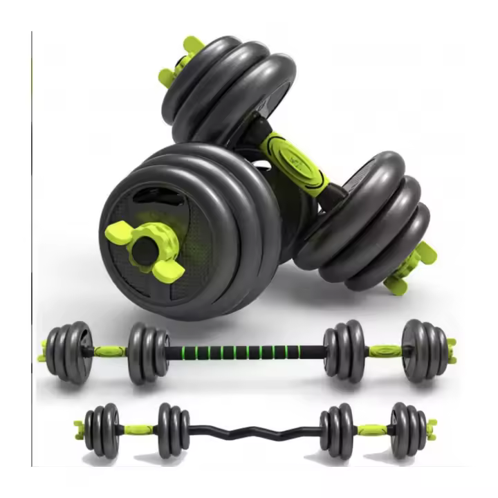 Riscko Mancuernas Ajustables 4 en 1 "convierte las dos mancuernas en una barra olímpica con la extensión incluida (40cm)" - 1