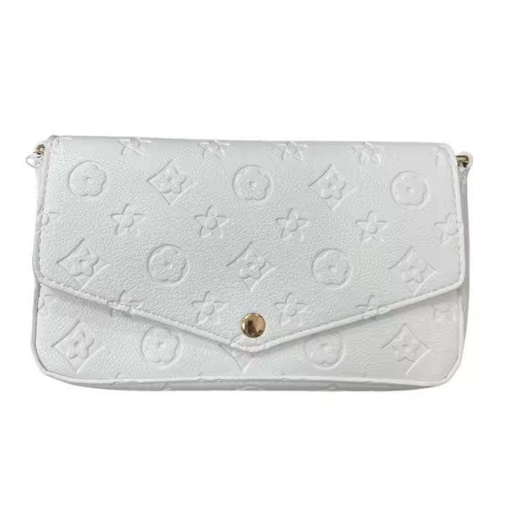 Bolso Con Cartera Y Billetera Blanco - 1