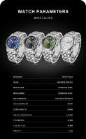 Reloj Mecánico Automático Para Hombre CADISEN 2024 39MM Acero Inoxidable Cristal De Zafiro Resistente Al Agua Con Marcadores Arábigos Y Calendario Completo Movimiento MIYOTA 8215 - details 2