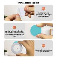 Lámpara Nocturna LED De Ahorro De Energía Con Sensor Táctil Recargable Por USB Y Base Magnética Para Habitación Pasillo Dormitorio - details 14