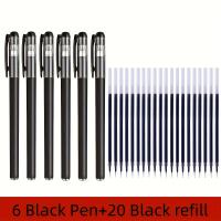 Juego De 26 Bolígrafos De Gel 0.5mm Puntos Finos Colores Variados ( Negro / Azul / Rojo ) Para Oficina Y Escuela - details 4