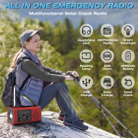 Radio portátil de Banda completa antidesastres emergencia manual multicuonal Radio Solar
Máquina FM - details 4