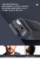 Kit Profesional De Pelacabelos Eléctrico Kemei Recargable KM-2797 KM-1102 Trimmer De Barba USB Ajuste De Longitud De Cabello 0.5-1 Mm Para Hombres - details 14