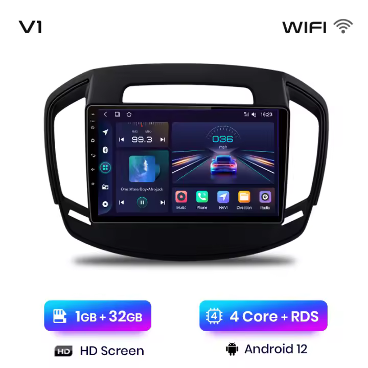 Junsun Radio Coche para Opel Insignia 2013 2014 2015 2016 2017 AI Voice 2 din Pantalla Coche Android Auto Multimedia Navegación GPS Auto radio - 1