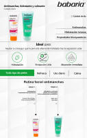 Babaria Pack Cuidado Solar Facial: Crema Facial Solar Antimanchas SPF50+ y After Sun Gel Aloe con Ácido Hialurónico Hidratante y Calmante - details 0