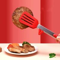 Pinza De Silicona Para Cocina Resistente a Altas Temperaturas Roja Con Soporte De 9 Pulgadas Antideslizante Para Barbacoa - details 0