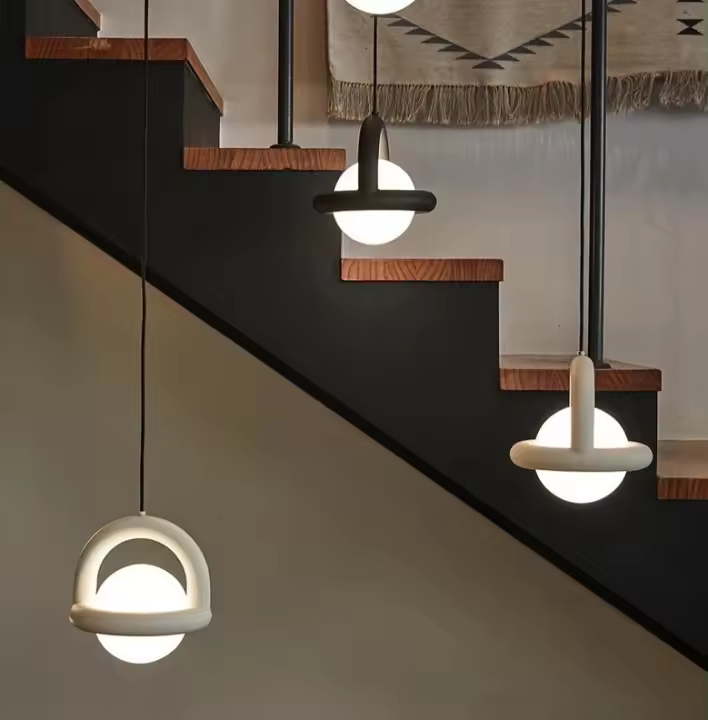 Iluminación Colgante De Lámpara De Bollos Creativa Y Simplicidad Nórdica Para Barra De Restaurante Y Pared De Dormitorio Material De Aluminio Fuente De Energía AC - 1