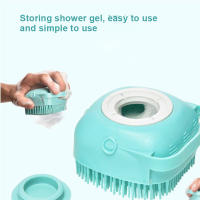 Cepillo De Baño Para Perros Y Gatos Con Dispensador De Shampoo Cepillo De Masaje De Silicona Suave Con Pincel De Goma Herramienta De Aseo Para Mascotas - details 7