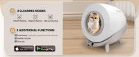 Nobleza - Arenero Autolimpiable Inteligente para Gatos con App, 80L Capacidad, Ideal para Varios Gatos, Incluye 2 Rollos de Bolsas de Basura - details 3