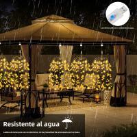 Luces LED USB De Fuego De Artificio Para Jardín Impermeables Decoración De Navidad Para Césped Patio Casa De Madera Arbolillo - details 5