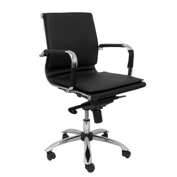 Piqueras Y Crespo Sillón Yeste Giratorio Ergonómico Similpiel Negro - 1