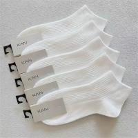 5 Pares De Calcetines De Tobillo Para Mujer Algodón 100% Absorbentes De Sudor Invisibles Bajo Botas EU 36-42 Calcetines Casuales De Pierna Corta - details 1
