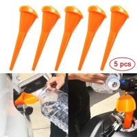 Funel De Estem Largo Para Automóvil Herramienta De Rellenado De Gasolina Y Aceite Para Motor De Motocicleta Y Taller De Automóviles Accesorios De Auto Color Orange - details 10