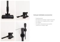 CREATE - Aspiradora Escoba Manual Sin Cable 350W - 3 velocidades  -  Color Negro - CYCLONE FORCE - details 6