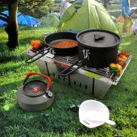 Estufa De Camping Plegable De Acero Inoxidable 304 Para Barbacoa Y Grill Portátil Exterior Con Tabla De Cocina Sin Ignición - details 10