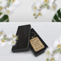 RegaloVip.es - Pack Llavero Madera Rectangular, llavero original, regalos personalizados, regalos para bautizo, bodas y comuniones, regalos únicos, artesanal, diseños exclusivos, arte en madera, llaves, accesorios originales. - details 0