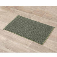 Accesorios de baño Tendance, Verde Caqui, Alfombrilla, Algodonera, Dispensador de Papel, Dosificador de Jabón, Jabonera, Papelera, Vaso para Cepillos. - details 6