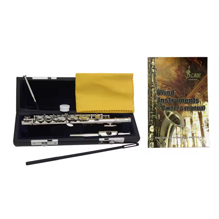 SLADE Flauta Piccolo Silvery C Key Tamaño Medio Cupronickel Instrumento De Viento Con 16 Agujeros Para Música - 1