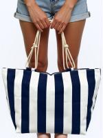 MEJORADA TOTE BAG de Rayas Bicolor – Bolso de Playa Grande con Asas de Cuerda, Capacidad Extra, 6 Colores Disponibles - details 10