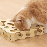 Juguete Para Gatos Rueda Giratoria Y Ratón De Pelota Juego De Puzzle Con Palillo Telescopio Almohadilla De Arañado Self Hi Leaker Para Sofocación - details 11