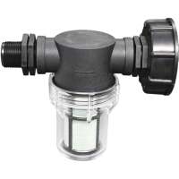 Grifo ataque para Depósito de 1000L, adaptador para colector de Agua de filtración con filtro, compatible con Depósito IBC S60x6 - details 0