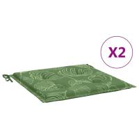 vidaXL Cojines silla jardín 2uds tela 50x50x3 cm Color Gris,  Taupé,  Beige y mas Cojín Decorativo de Asiento Cojines de muebles de salon - details 1