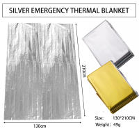 Manta De Sobrevivencia De Emergencia Dorada Y Plateada Tamaño 130x210cm Para Camping Equipamiento De Rescate Con Aislamiento Térmico Y Protección Solar - details 5