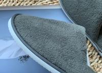 Par De Chancletas Desechables Para Invitados Cerradas Tobilleras Hoteles Viajes Uso Doméstico Para Hombres Y Mujeres Tamaño Regular Material Sintético Y Algodón - details 4