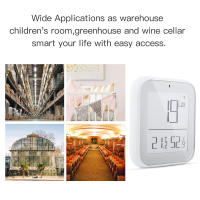 Sensor De Temperatura Y Humedad Inteligente ZigBee MoesHouse Con Control Por App Tuya Luz De Iluminación Ajustable Y Detector De Temperatura - details 11