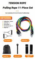 Set De 11 Piezas Bandas De Resistencia Con Correa Para Caderas Y Pies Equipo De Fitness Portátil Expansor De Pecho Banda Elástica De Ejercicio - details 2
