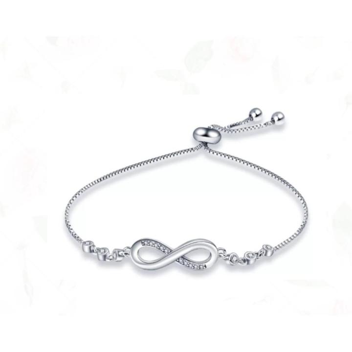 Pulsera Brazalete Infinito Hermosa Regalo Mujer joyeria Ley Plata 925